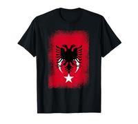 Turkish Albanian Eagle Flag Turkey Albania Roots T-Shirt