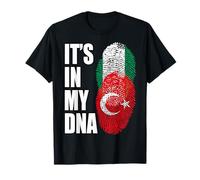 Turkish And Nigerian Mix Heritage DNA Flag T-Shirt
