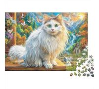 Turkish Angora 1000 Piece Jigsaw Puzzle for Adults And Kids-Challenging Puzzle Game,Home Decoration & Family Fun 70x50cm/1000pcs