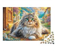 Turkish Angora 1000 Piece Jigsaw Puzzle for Adults And Kids-Challenging Puzzle Game,Home Decoration & Family Fun 70x50cm/1000pcs