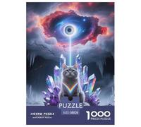 Turkish Angora 1000 Piece Jigsaw Puzzle for Adults Educational Games Pet Cat Gifts for Men38x26cm/1000pcs