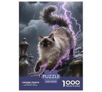 Turkish Angora 1000 Piece Paper Jigsaw Puzzles Pet Challenging & Brainteasing Beautiful Decoration for Adults And Kids 70x50cm/1000pcs
