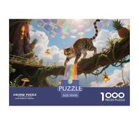 Turkish Angora 1000 Piece Puzzle Educational Games Pet Cat Challenging Puzzles Gifts for Men70x50cm/1000pcs