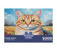 TURKISH ANGORA 1000 Pieces Animal Jigsaw Puzzles with Paper Art Home Decors Adult Educational Games 38x26cm/1000pcs