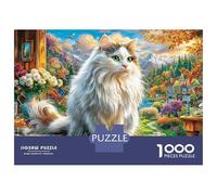 Turkish Angora 1000 Pieces Jigsaw Puzzle for Adults. Difficult Puzzle, Game Challenge Toy, Home Decoration 70x50cm/1000pcs
