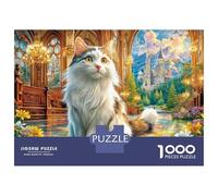 Turkish Angora 1000 Pieces Jigsaw Puzzle for Adults. Difficult Puzzle, Game Challenge Toy, Home Decoration 52x38cm/1000pcs
