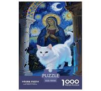Turkish Angora 1000 Pieces Jigsaw Puzzles For Adults Challenging Game Stress Relieving Entertainment Exercise The Memory of The Brain for Family Decorations 70x50cm/1000pcs