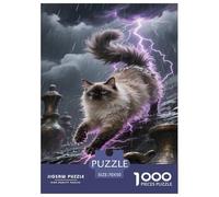 Turkish Angora 1000 Pieces Portable Jigsaw Puzzle Age 3+ Cool Collage Effect, Fun Details, Educational, Challenging 70x50cm/1000pcs