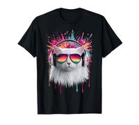 Turkish Angora Cat Owner Kawaii Illustration Headphone T-Shirt