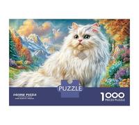 Turkish Angora Jigsaw Puzzle for Adults& Kids,1000 Pieces Challenge Toy Home Decoration for Adults& Kids Age 14 Years Up 70x50cm/1000pcs