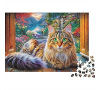 Turkish Angora Jigsaw Puzzles for Adults Kids, 1000 Pieces Puzzle Whimsical Challenge Toy 70x50cm/1000pcs