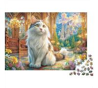 Turkish Angora Puzzle 1000 Pcs Impossible Jigsaw Puzzle, Challenge Puzzle for Adults & for Age 14 And Up 70x50cm/1000pcs