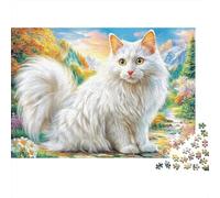 Turkish Angora Puzzle 1000 Piece, Impossible Jigsaw Puzzles for Adults, Puzzle Family Activity Puzzles 38x26cm/1000pcs