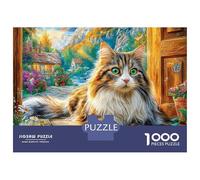 Turkish Angora Puzzle 1000 Piece, Jigsaw Puzzle Challenge Eco-friendly Paper Puzzle for Adults & for Age 14 And Up 38x26cm/1000pcs