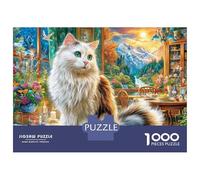 Turkish Angora Puzzle 1000 Piece, Jigsaw Puzzle Challenge Eco-friendly Paper Puzzle for Adults & for Age 14 And Up 38x26cm/1000pcs