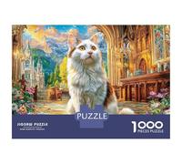 Turkish Angora Puzzle 1000 Piece, Jigsaw Puzzle Challenge Eco-friendly Paper Puzzle for Adults & for Age 14 And Up 70x50cm/1000pcs