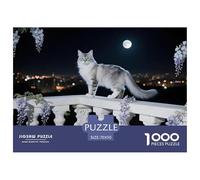 Turkish Angora Puzzle 1000 Pieces for Adults Teens Hobby Relax Creative Pet Cat Long-Lasting Durable 70x50cm/1000pcs