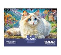 Turkish Angora Puzzles 1000 Piece. Impossible Puzzles Challenge Toy for Adults& Kids Age 14 Years Up 52x38cm/1000pcs