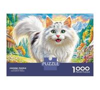 Turkish Angora Puzzles 1000 Piece. Impossible Puzzles Challenge Toy for Adults& Kids Age 14 Years Up 70x50cm/1000pcs