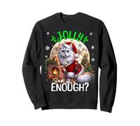 Turkish Angora Xmas Cat Jolly Enough Turkish Angora Sweatshirt