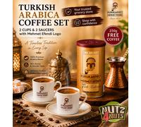 Authentic Turkish Coffee Kurukahveci Mehmet Efendi (5x100g) Uk Seller &FreePost