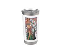 Turkish Belly Dancer with Traditional Art Background Stainless Steel Insulated Tumbler