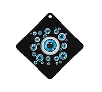 Turkish Blue Evil Eyes Car Air Freshener Decorative Hanging Aromatherapy Tablets for Car Trucks Rhombus
