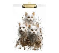 Turkish Cat Mud 3D clipboard Set Plastic for First Year Teacher Must Haves Size 9 x 12