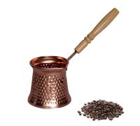 Turkish Coffee Pot, 2PCS 350ML Greek Coffee Maker Butter Warmer Long Handle Vintage Coffee Maker Wide Mouth Classic Coffee Pot for Turkish Coffee, Arabic Coffee