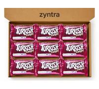 Turkish Delight Gift Box - 9 x Fry's Turkish Delight Chocolate Bars - Chocolate Gift Hamper - Letterbox Friendly Sweet Gift Box - Birthday, Christmas & Thank You Gift for Men & Women