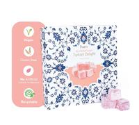 Turkish Delight Gift Set - 4 x 110g Assorted Flavours (Rose & Lemon, Mixed Flavour) Premium Authentic Lokum (Rose Flavour)