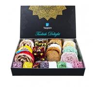Turkish Delight Handcrafted Assorted 24 flavours Deluxe Mix Box Lokum Dessert Gourmet Gift Box Soft Candy Vegetarian Halal (500 g)