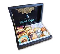 Turkish Delight Lokum Mix Gift Box 18 different flavours Deluxe Sweets Oriental Marshmallow Gift Box Gourmet Soft Candy Vegetarian Halal Gluten Free 350 g