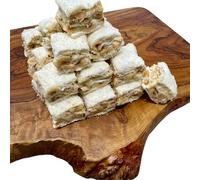 Turkish Delight Rafaela Inspired - Halal & Vegetarian Layered Coconut & Hazelnut White Chocolate Lokum Sweets, Baklava Layered Style Istanbul Dubai Gourmet Dessert (1000g)
