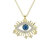 Turkish Devil's Eye Luxury Crystal Stone Pendant Necklace For Women Amulet Jewelry Charms Gift