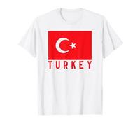 Turkish Flag Of Turkey Patriotic Men Women Kids Turks T-Shirt