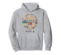 Turkish Heritage Icons Tee Istanbul and Culture Design Pullover Hoodie