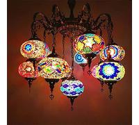 Turkish Moroccan Mosaic Ceiling, Mosaic Lamp, Hanging Pendant Chandelier, Light, Lighting, Home Decor, Turkish Light Comfortable Anniversary