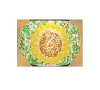 Turkish Mosaic Lamp DIY Kit, Mosaic Stained Glass Bead Moroccan Embryo Table Lamp DIY Material Kit with Built-in LED Bulb for Group Construction Warm Field Parent Child Couple