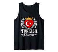 Turkish Princess Turkey Flag Proud Turkish Girl Tank Top