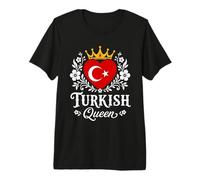 Turkish Queen Turkey Flag Proud Turkish Woman Premium T-Shirt