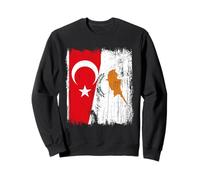 Turkish Republic of Northern Cyprus Cyprus Half Flag Sweatshirt