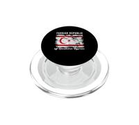 Turkish Republic of Northern Cyprus Flag Distressed PopSockets PopGrip for MagSafe