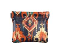 Turkish Style Pattern Women's Leather Coin Change Purse Waterproof Pocket Purse Makeup Bag for Woman Girl