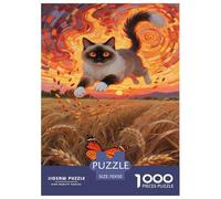 Turkish Van 1000 Pieces Premium Jigsaw Age 3+ Cool Collage Effect, Fun Details, Educational, Challenging Puzzle Games 70x50cm/1000pcs