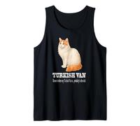 Turkish Van Cat Funny Pet Quote Probably in The Sink Tank Top