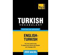 Turkish Vocabulary for English Speakers - 3000 words: 292 (American English Collection)