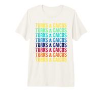 Turks and Caicos Colorful Premium T-Shirt