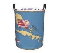 Turks And Caicos Islands 04 Print Laundry Baskets Hamper With Handles,Decorative Basket For Living Room For Toys Bin
