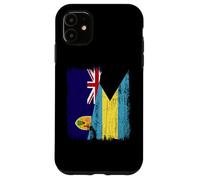 Turks and Caicos Islands Bahamas Half Flag Case for iPhone 11
